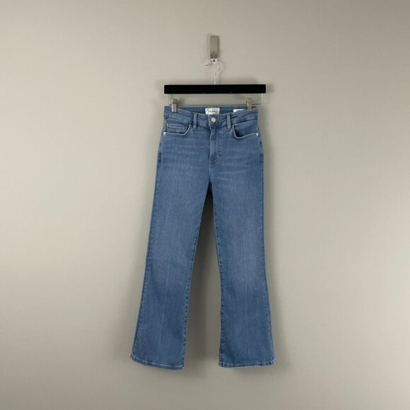 Frame Denim Le Crop Mini Boot Jeans in Clearwater Size 26 - Picture 1 of 8